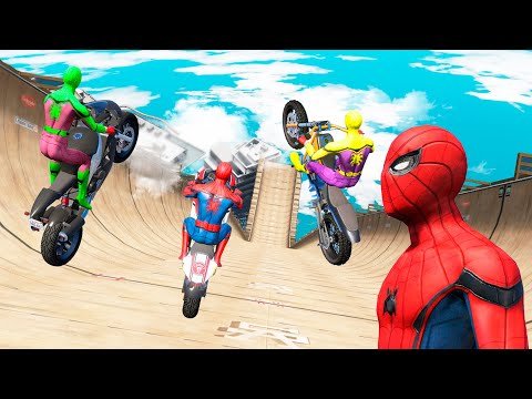 GTA 5 Spiderman vs MEGA RAMP – (Spider-Man Crazy Jumps) #1