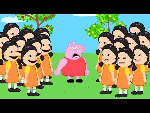 Peeeeepa But With 100001 Giant Robot Doll Squid Game – Spider Piggy Roblox, Siren Head Animation