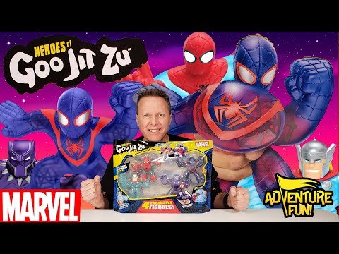 Marvel Ultra Powers Avengers Heroes of Goo Jit Zu Spider-Man Miles Morales Adventure Fun Toy review!
