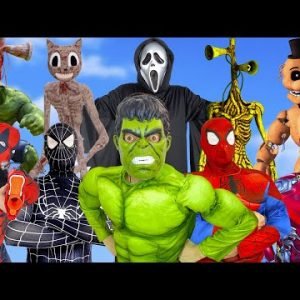 SPIDER-MAN and Hulk Morning Routine I Hulk Siren Head vs Superheroes | Siren Head, SCP In Real Life