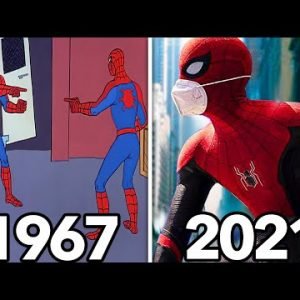 Evolution of Spider Man Cartoons & Animations 1967 – 2021 ( no way home mcu marvel tobey maguire )