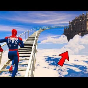 Spider-man and Franklin Found a Stairway To Heaven in GTA 5