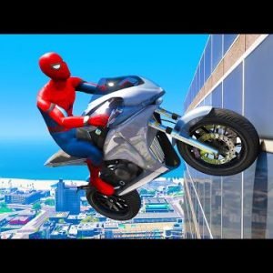 GTA 5 Spiderman Epic Jumps #20 ( Spider-Man Stunts & Fails )