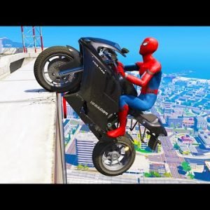 GTA 5 Spiderman Epic Jumps #19 ( Spider-Man Stunts & Fails )