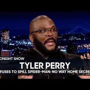 Tyler Perry Refuses to Spill Spider-Man: No Way Home Secrets | The Tonight Show
