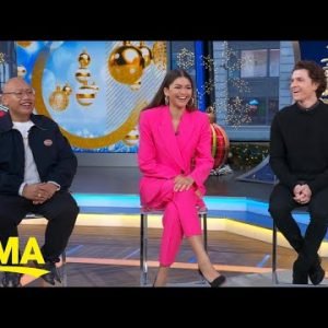 Tom Holland, Zendaya and Jacob Batalon talk working together on ‘Spider-Man’ | GMA