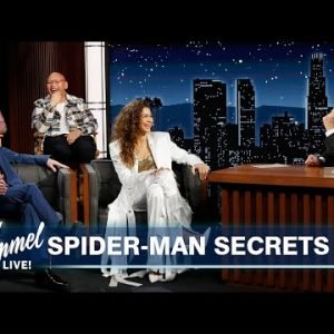Tom Holland, Zendaya, Benedict Cumberbatch & Jacob Batalon on Seeing Spider-Man & Keeping Secrets