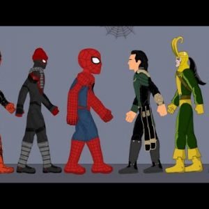 Spider man Team vs Loki Team Funny Animation – Drawing Cartoons 2