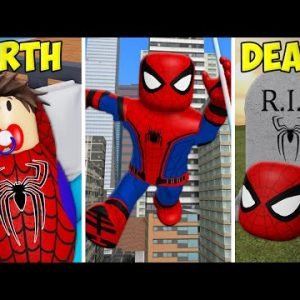 Birth To Death Spider Man! A Roblox Movie