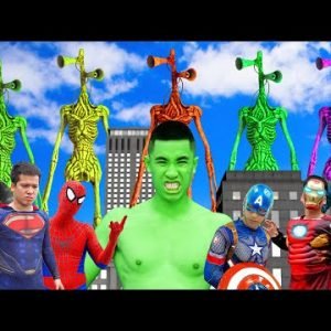 SPIDER-MAN Day In Real Life | Hulk Prank | Superheroes VS Siren Head, Cartoon Cat, SCP #69