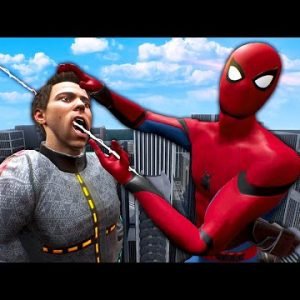 SPIDER-MAN Throws Ragdolls Off Buildings – Boneworks VR Multiplayer