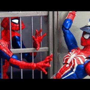 Spider-man No Way Home Prison Break vs Spider-man Police | Figure Stop Motion