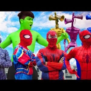 SPIDER-MAN Day In Real Life | Hulk Prank | Superheroes VS Siren Head, Cartoon Cat, SCP #5