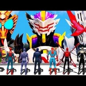 SPIDER MAN VS KAMEN RIDER | GTA V EPIC BATTLE 2021