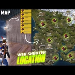 Spider Man Web Shooter All Location In BGMI || BGMI Livik Map Web Shooter All Location Spider Man