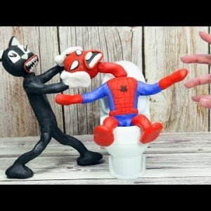 Oh no! SPIDER-MAN’s VS CARTOON CAT : Transformation In Real Life – Stop Motion Cooking & ASMR