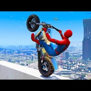 GTA 5 Spiderman Epic Jumps #27 ( Spider-Man Stunts & Fails )