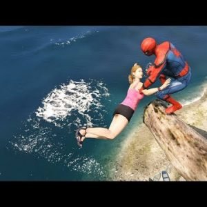 GTA 5 Water Ragdolls | Spider-Man Funny Fails ep.36  (Euphoria Physics)