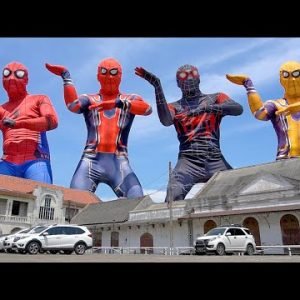 Big Spider Man and Venom and Friends Dancing | Superhero Parody Drama | Funny Video Music