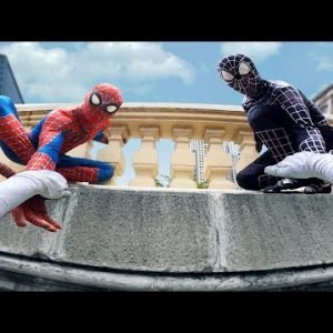 Team SPIDER-MAN vs VENOM Fighting Bad Guys In Real Life ( Aciton POV )