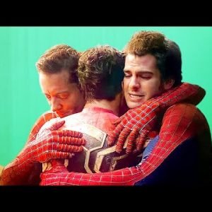 Andrew Garfield On The Set Of Spider-Man No Way Home