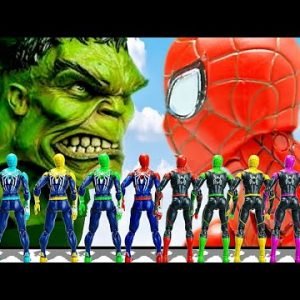 Spider-man Exchange Of Gun Fire vs Hulk In Spider-verse | Figure Stop Motion