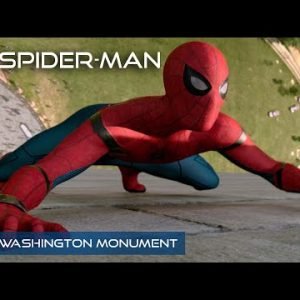 Spider-Man Saves Visitors At The Washington Monument | 4K | Spider-Man: Homecoming