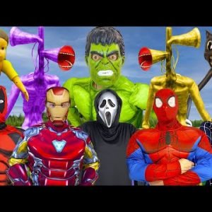 FUNNY SPDIER-MAN FAMILY | Superheroes VS Cartoon Cat, Siren Head | Huggy Wuggy Poppy Playtime