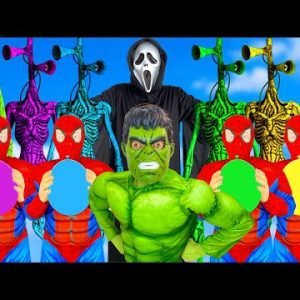 SPIDER-MAN Morning Routines | Superheroes VS Cartoon Cat, Siren Head | Huggy Wuggy Poppy Playtime