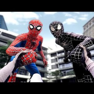 Team SPIDER-MAN vs VENOM Defeat Bad Guys ( Action POV )