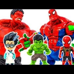 Power Rangers & Marvel Avengers Toys | Hulk, Spider Man Transform Spider Hulk vs Romeo Red Hulk
