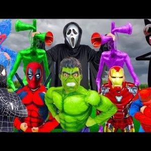 FUNNY SPIDER-MAN Morning Routines | Hulk Pranks | Superheroes VS Cartoon Cat Siren Head, Huggy Wuggy