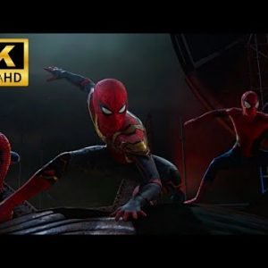 [4K] SPIDER-MAN NO WAY HOME: The Three Spider Men Swinging | EPIC MOVIE SCENE [HD]