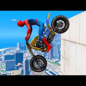 GTA 5 Spiderman Epic Jumps #32 ( Spider-Man Stunts & Fails )