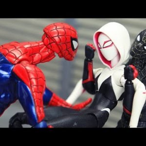 Figure Stop Motion Kidnap Spider-man vs Final Boss Gwen Stacy in Spider-verse