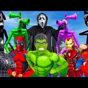 COOL SPIDER-MAN Morning Routines | Hulk Funny Prank | Superheroes VS Siren Head VS Cartoon Cat, SCP