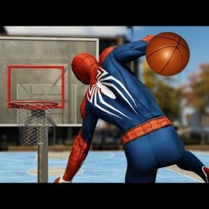 Playing Basketball in Spider-Man PS5