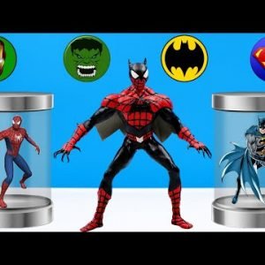 DIY Spider-man Mod Batman with clay 🧟 Superheroes Marvel vs DC Comics 🧟 Polymer Clay Tutorial