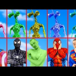 AVENGERS VS All SCP | SPIDER-MAN Is Happy In Real Life | Team Siren Head VS Team SUPERHEROES