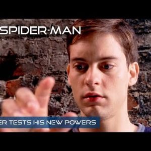 Peter Tests His New Powers Around Town | Spider-Man