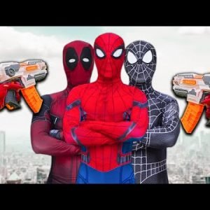 SPIDER-MAN POV Storys In Real Life | Nerf War, Parkour, Fighting Bad Guys (action movie)