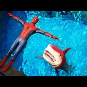 GTA 5 Epic Ragdolls | Spider-Shark vs SPIDERMAN ep.2 (Funny Moments)