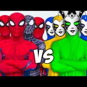 LEADER BATTLE | SPIDER-MAN POWER vs GREEN-MAN Color Team | Best Action Movie 2022