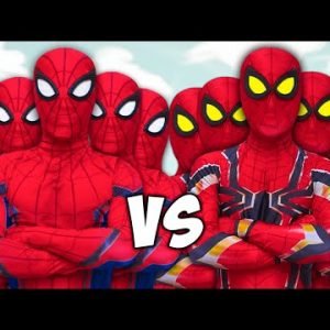 AVENGERS BATTLE | Iron SPIDER-MAN vs SPIDER-MAN Coming Home | Best Superheros Parkour Videos