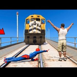 Spider-man & Train Challenge – Stop the Train in GTA 5