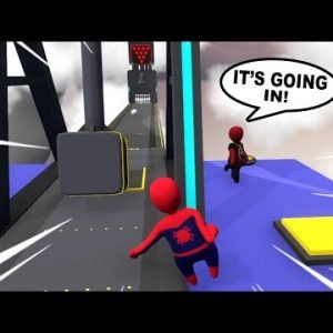 SPIDER-MAN VS DEADPOOL PLAYING BOWLING in HUMAN FALL FLAT