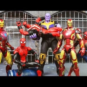 Spider-man No Way Home vs Hulk Prison Break In Spider-verse | Figure Stop Motion