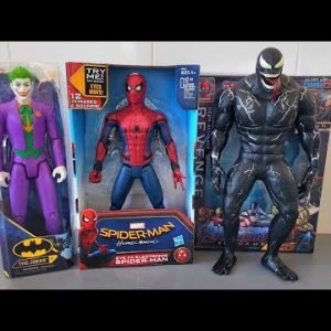 Unboxing avengers toys, spider-man, venom, joker