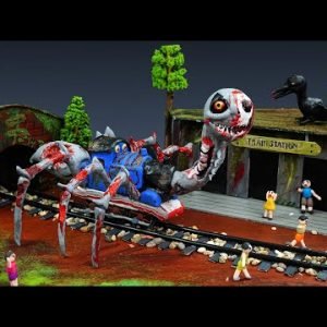 😱 Making THOMAS.EXE SPIDER ZOMBIE – Leovincible &Trevor Henderson Creatures with Clay