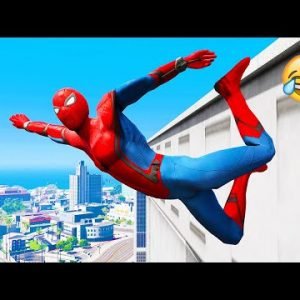 Funny Moments In GTA 5 – Spider-Man #4